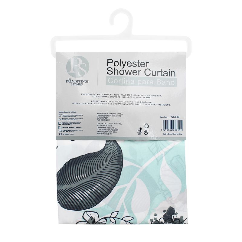 Cortina-para-baño-turquesa-de-180-x-180-cm-con-diseño-FLOR-TURQUESA.