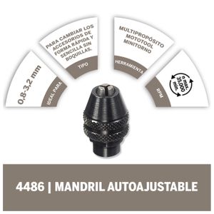 Mandril autoajustable Para Minitornos (Modelo 4486) - DREMEL