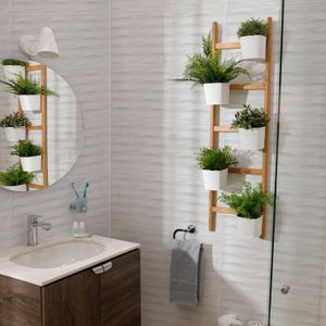 Pared Estructurada Brissa Blanco Cara Única 30.1x75.3 con tecnología Brillox®. - CORONA