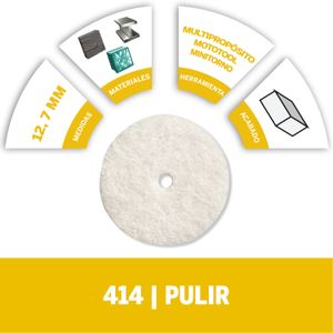Set de Discos De Fieltro Para Pulir De 1/2" 12,7mm (Modelo 414) - DREMEL