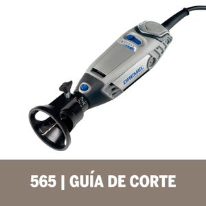 Guía De Corte Multiuso Acople De Minitorno Guía De Corte Con 3 Mechas De Corte De Madera, Plástico, Yeso, Laminado y Aluminio (Mod.565) - DREMEL