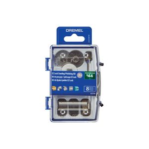 Juego de 8 piezas de Minitorno con Sistema EZ Lock Cambio Rápido (Modelo EZ726) - DREMEL