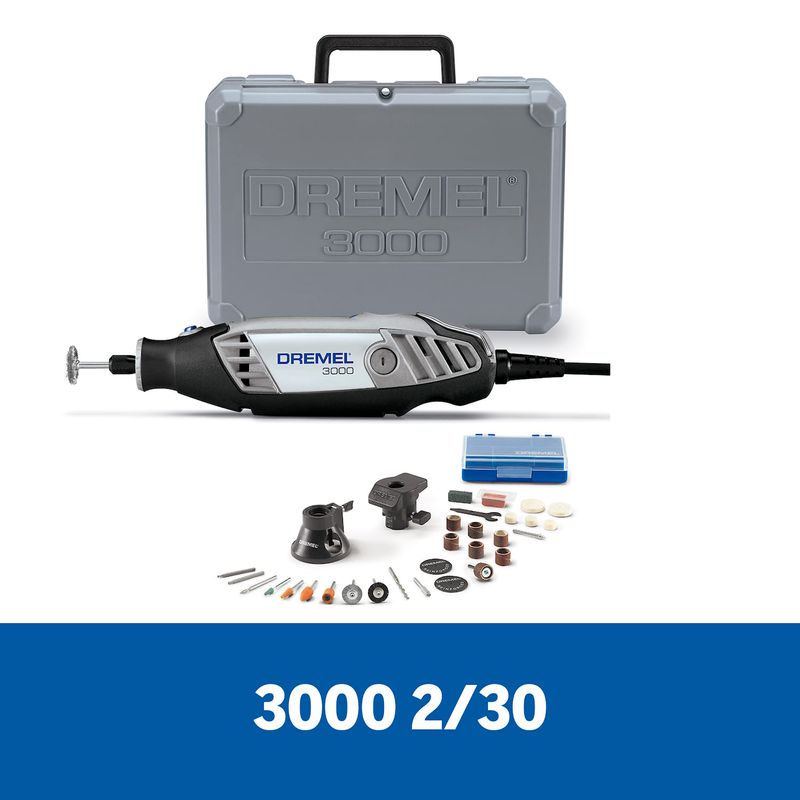 Kit-Dremel-3000-Vv-30Pzs-C-Eje-Flexible-Guia