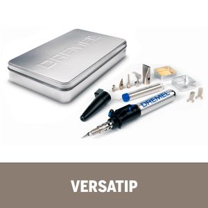 Pirograbador Dremel VERSATIP Pirograbador Soldador Gas Butano Con 12 Accesorios + Caja Metálica - DREMEL