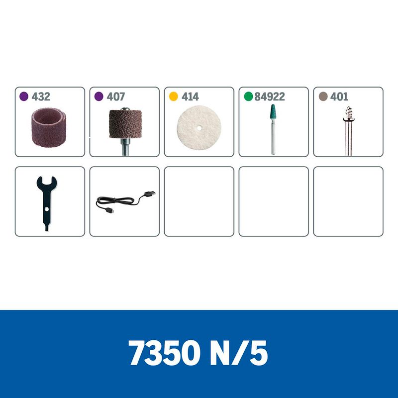 Herramienta-Rotativa-Dremel-7350-Minitorno-a-bateria-4VMax-con-5-accesorios--Modelo-7350-