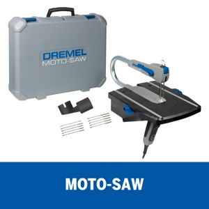 Sierra de detalle Dremel Moto-Saw Sierra Caladora De Banco Con 10 Accesorios + Maletín - DREMEL