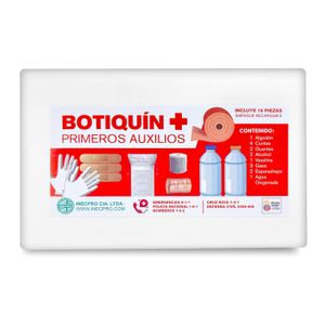 Botiquín de primeros auxilios, 16 piezas. - INECPRO