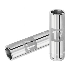 Dado alargado de 17 mm de 6 puntas con cuadro de 1/2". - TRUPER