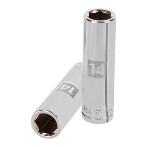 Dado alargado de 14 mm de 6 puntas con cuadro de 1/2". - TRUPER