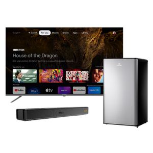Combo de televisor UHD de 50" + minibar y barra de sonido. - INDURAMA