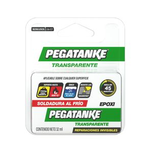 Soldadura al frío epóxica transparente 44 ml. - PEGATANKE