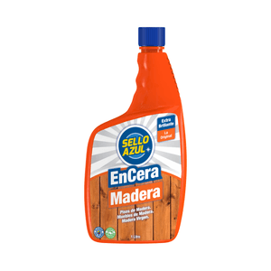 Cera para pisos de madera, muebles, mesones y gabinetes de madera; 1 lt. - SELLO AZUL