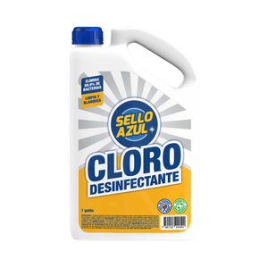 Cloro multiusos que blanquea, elimina manchas y potabiliza el agua; 4000 ml. - SELLO AZUL