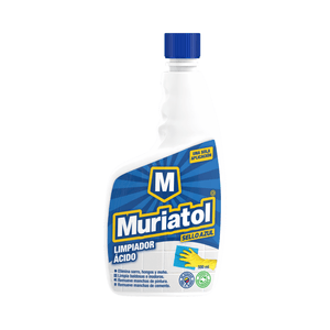Muriatol de repuesto que elimina manchas de humedad en superficies de cemento; 1/2 lt. - SELLO AZUL