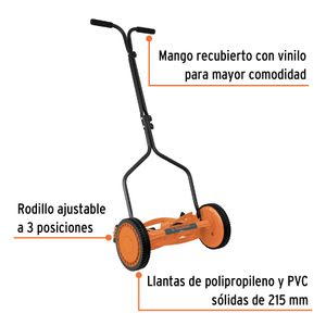 Podadora manual con 14" de corte con 3 alturas. - TRUPER