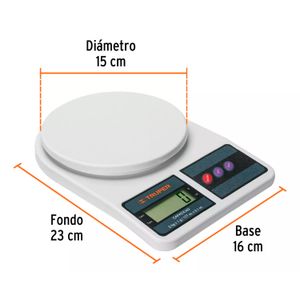 Balanza digital con 5kg de capacidad para cocina - TRUPER