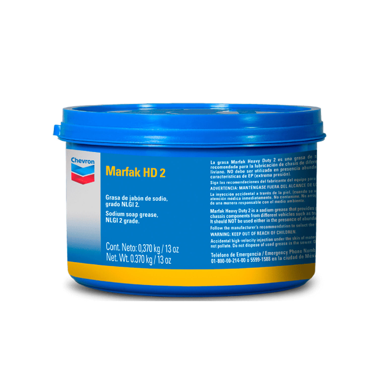 Grasa Marfak Heavy Duty 2 amarilla, 13 onzas - CHEVRON - Kywi