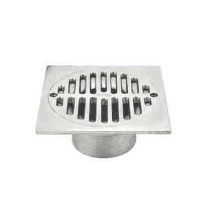 Rejilla de piso con diafragma para tuberia de 75mm. - YETKA