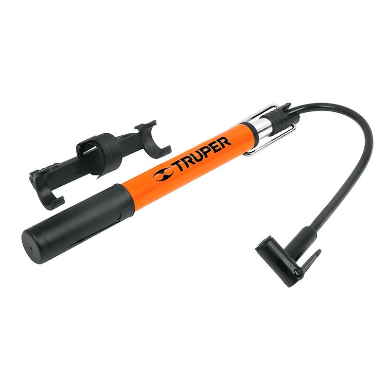 Bomba-de-aire-manual-para-bicicleta-con-cilindro-de-aluminio-ligero-manija-y-base-de-pedal-abatible.-60-PSI
