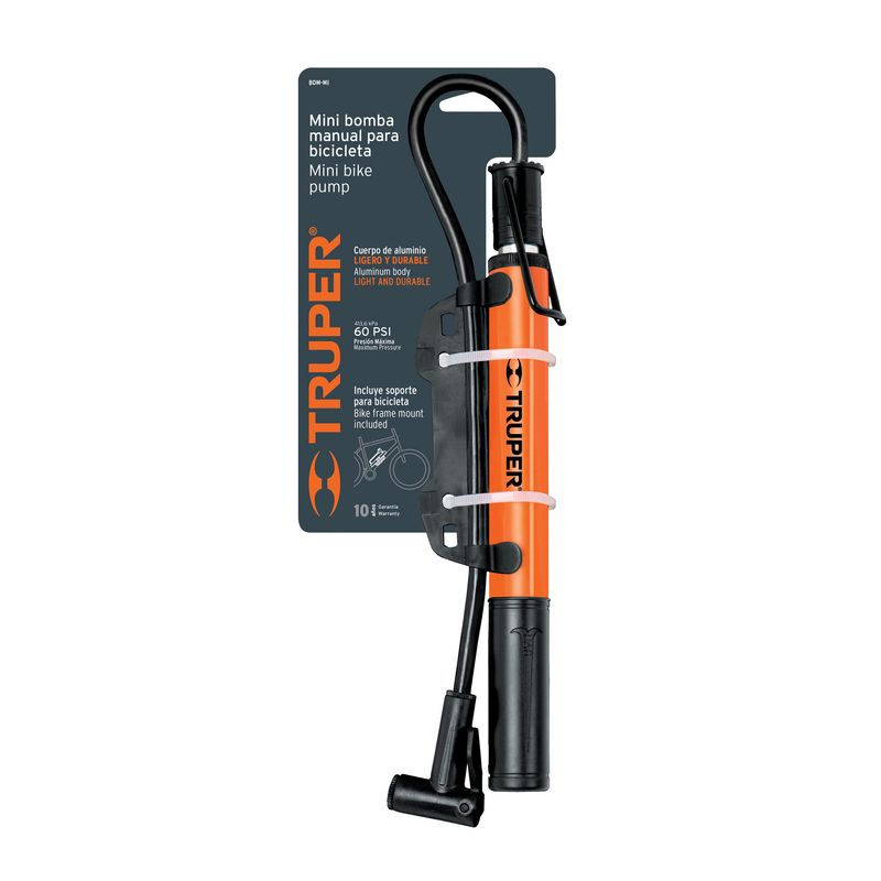 Bomba-de-aire-manual-para-bicicleta-con-cilindro-de-aluminio-ligero-manija-y-base-de-pedal-abatible.-60-PSI