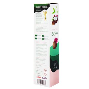 Difusor de esencia tipo bambú con aroma COCO VERBENA; 80 ml. - TIPS