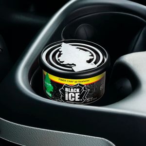Ambiental para auto tipo LATA con aroma a BLACK ICE. Incluye difusor plástico de aroma. Rinde hasta 60 días - LITTLE TREES