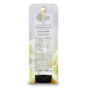 Ambiental para auto con recipiente de vidrio y difusor de fragancia con aroma a loving vanilla; 5 ml - LULE AROME