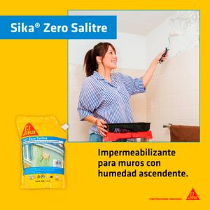 Impermeabilizante ZERO SALITRE para muros con humedad ascendente; 1,2 l. - SIKA