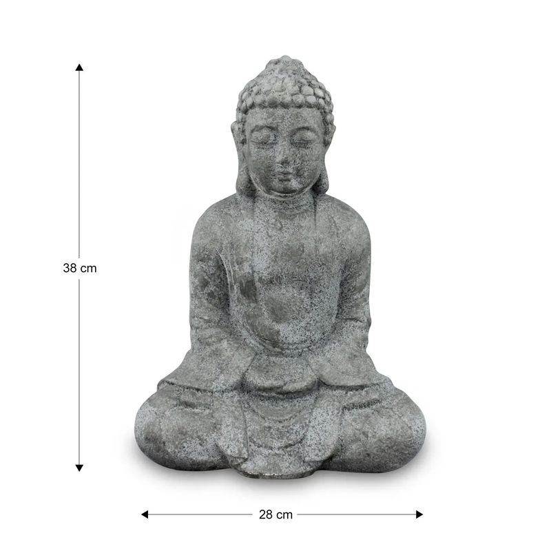 Buda-P-Jardin-Sentado-380Mm-Gris