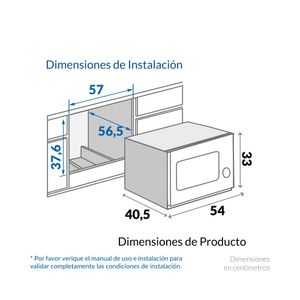 Microondas empotrable 31 Lts. HM 8021. Acero Inox. - CHALLENGER