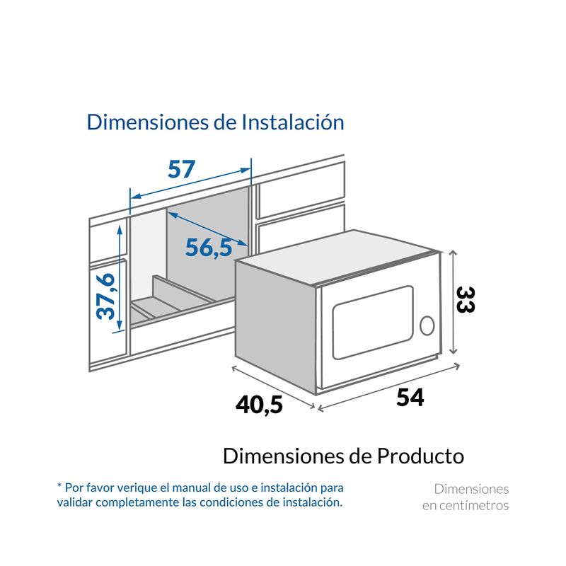 Microondas-empotrable-31-Lts.-HM-8021.-Acero-Inox.