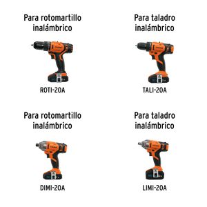 Batería ión Litio 20 V, 4 Ah - TRUPER
