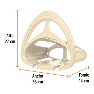 Portamanguera de plástico beige - TRUPER