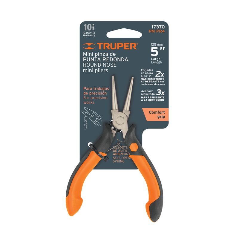Pinza-de-puntas-redondas.-Largo--5---13-cm-.-Acero-al-cromo-vanadio.-Mango-Comfort-grip