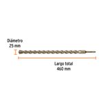 Broca-Sds-Plus-P-Concre-25Mmx460Mmx380Mmtruper