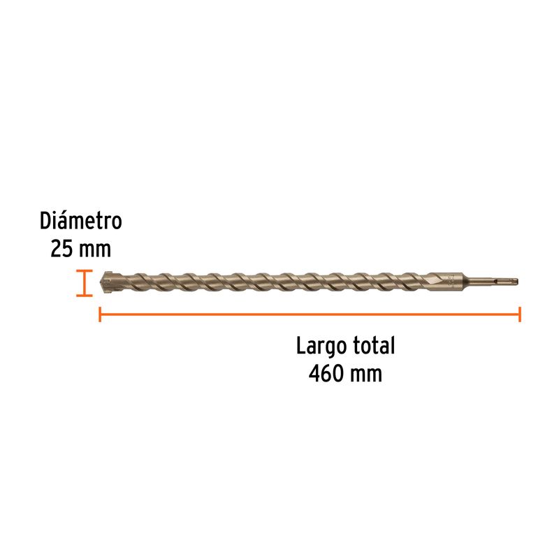 Broca-Sds-Plus-P-Concre-25Mmx460Mmx380Mmtruper