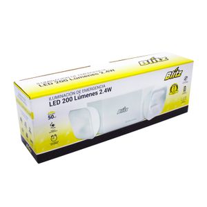 Lámpara de emergencia de 110V - 240V plástica con flujo luminoso de 200 lm para una autonomía de 3 H. - BLITZ