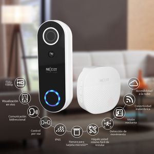 Timbre inteligente con cámara y conexión Wi-Fi. - NEXXT