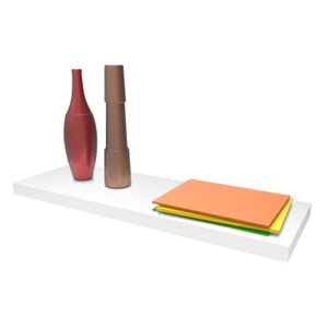 Repisa tamborada de 80cm con herraje de anclaje invisible incluido. - MUEBLE FACIL