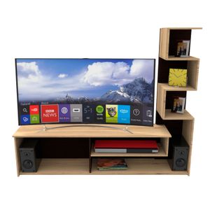 Centro de entretenimiento Vayu, para TV de hasta 65" - MUEBLE FACIL