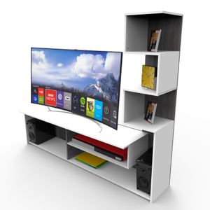 Centro de entretenimiento Vayu, para TV de hasta 65" - MUEBLE FACIL