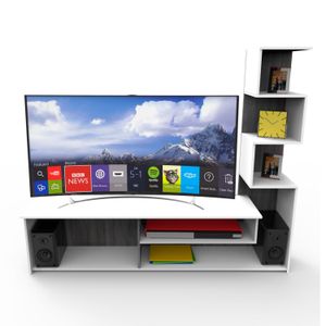 Centro de entretenimiento Vayu, para TV de hasta 65" - MUEBLE FACIL