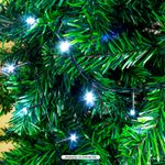 Juego-de-300-luces-navideñas-LED-de-luz-blanca-con-cable-verde.