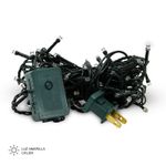 Juego-de-100-luces-navideñas-LED-de-luz-amarilla-con-cable-verde.
