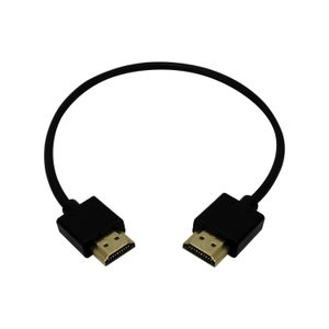 Cable HDMI ultraflexible 30 cm de alta velocidad con conectores de bajo perfil. - C2G