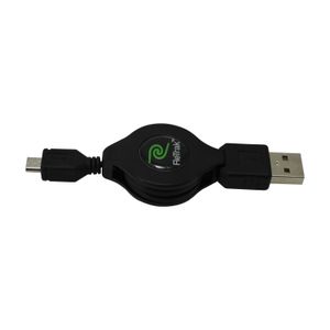 Cable micro USB de 80 cm con mecanismo retráctil anti enredos. - RETRAK