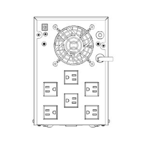 UPS SMART de 3000VA / 1800W - 120V con 6 tomas + USB y pantalla LCD. - HIK VISION