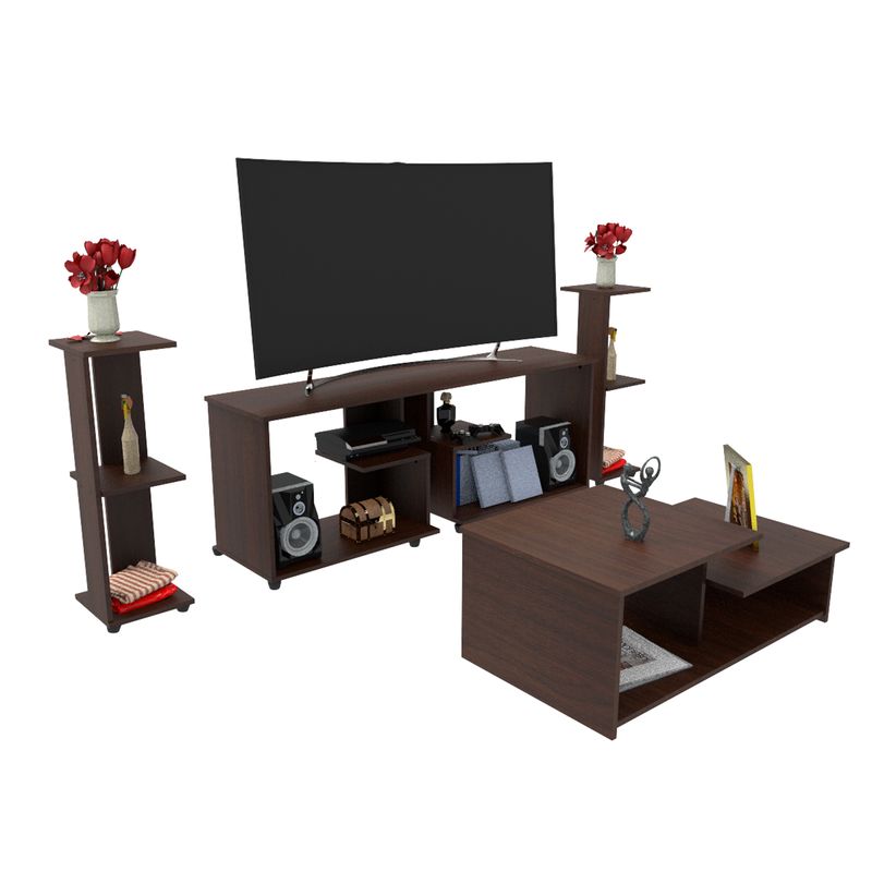 Combo-mesa-de-TV---Mesa-de-centro---2-esquineros-complementarios