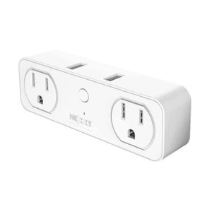 Enchufe protector Smart de dos salidas con puertos USB para carga + conexión Wifi. - NEXXT