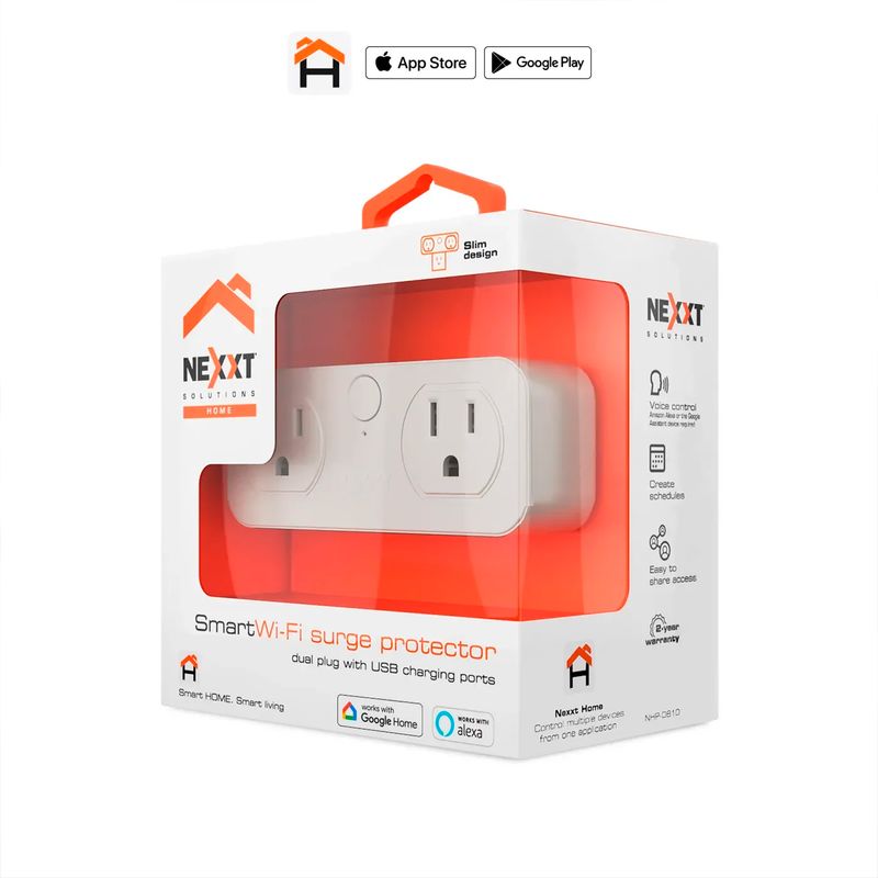 Enchufe-protector-Smart-de-dos-salidas-con-puertos-USB-para-carga---conexion-Wifi.